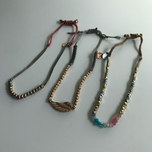 Lot of 3 adjustable Stella & Dot bracelets